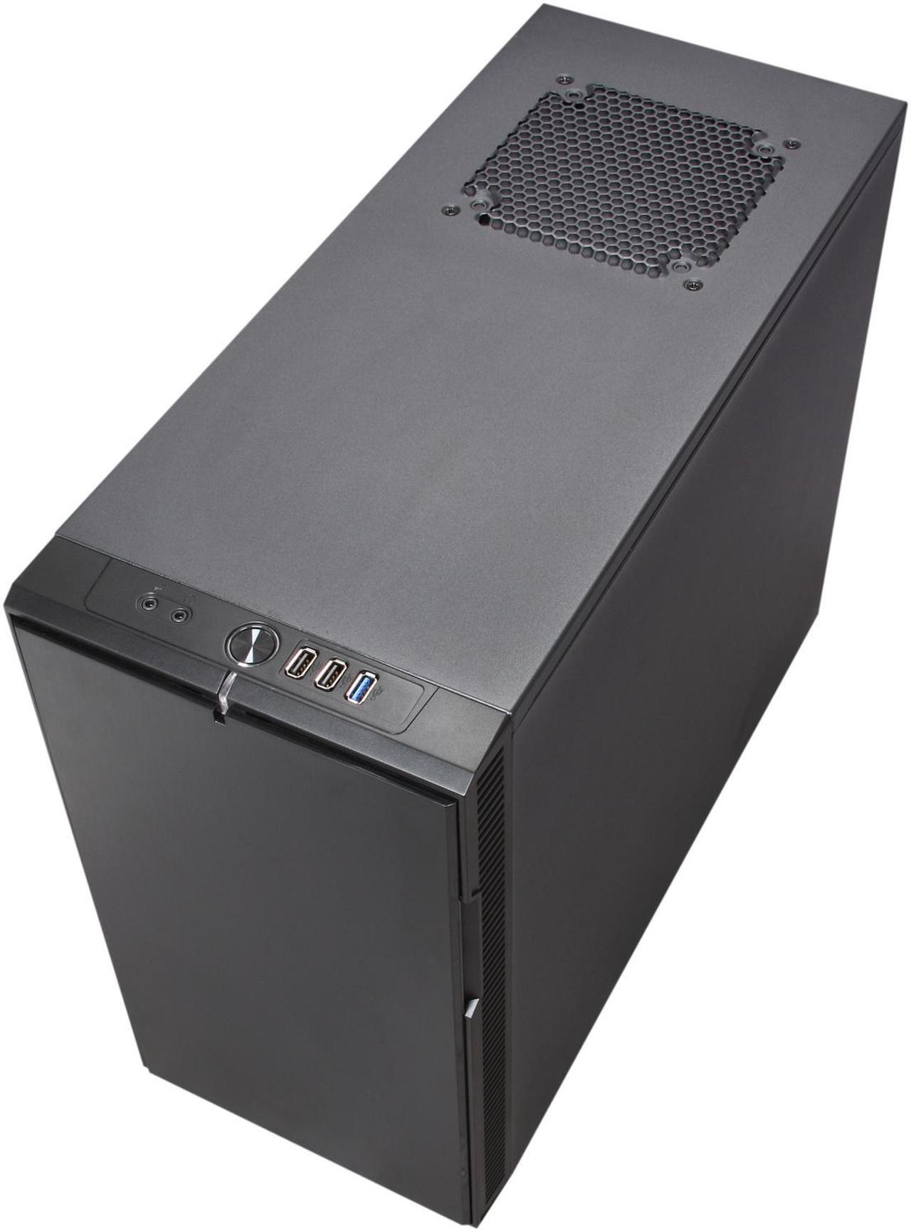 Alt view image 9 of 10 - Fractal Design Define Mini Black Silent MATX Mini Tower Computer Case
