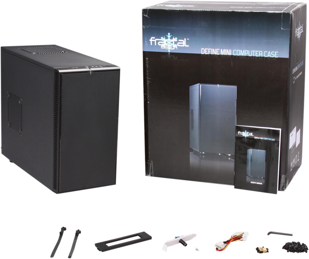 Alt view image 10 of 10 - Fractal Design Define Mini Black Silent MATX Mini Tower Computer Case