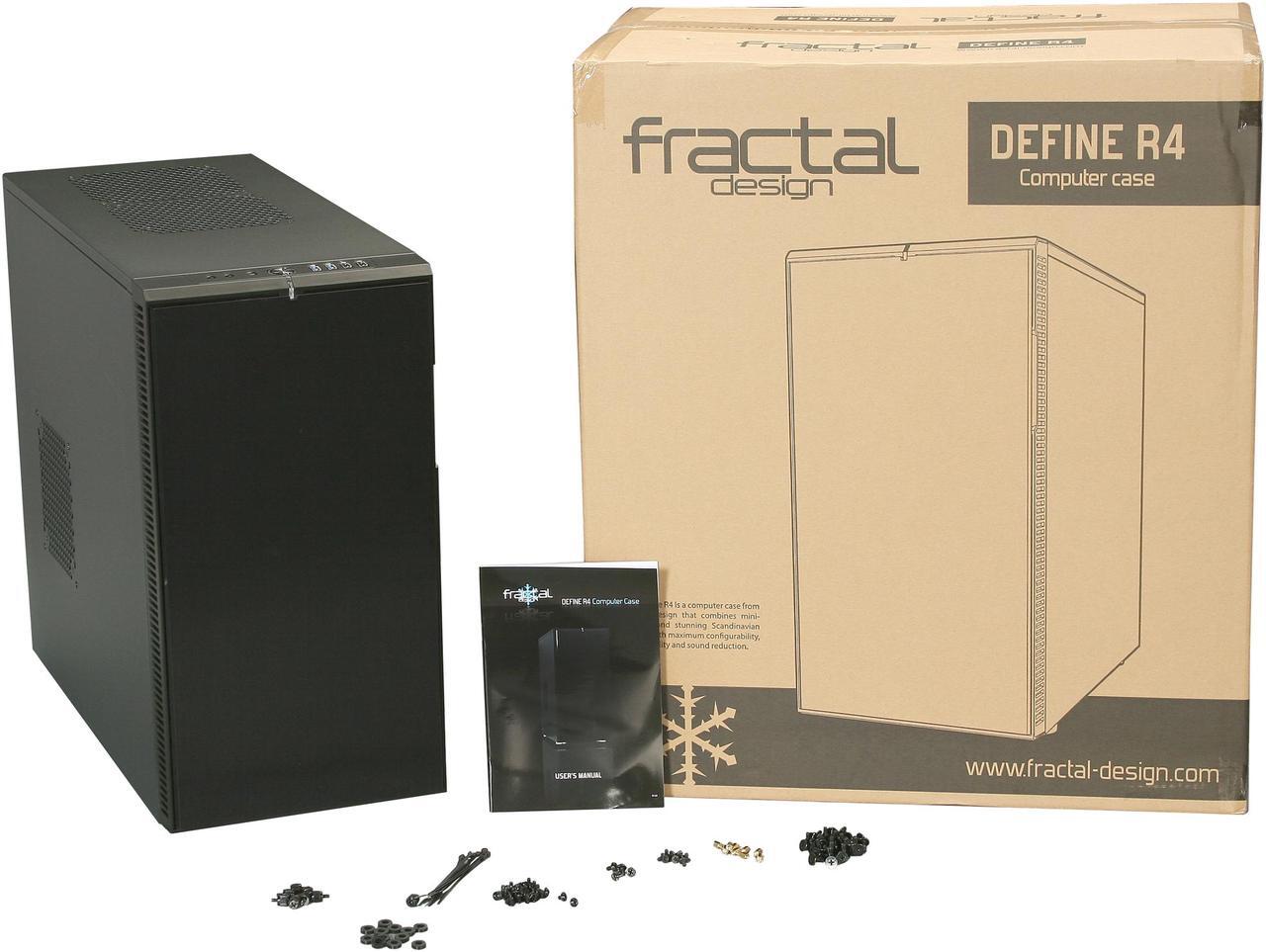 Alt view image 10 of 10 - Fractal Design Define R4 Black Silent ATX Midtower Computer Case