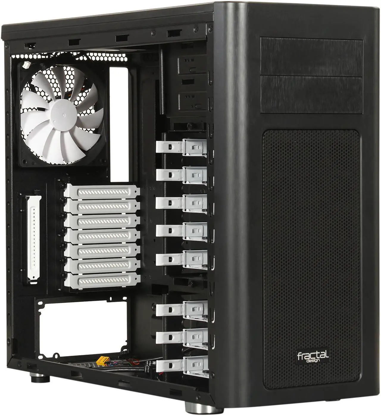 Alt view image 7 of 10 - Fractal Design Arc Midi R2 Black Window High-Airflow ATX Midtower Computer Case