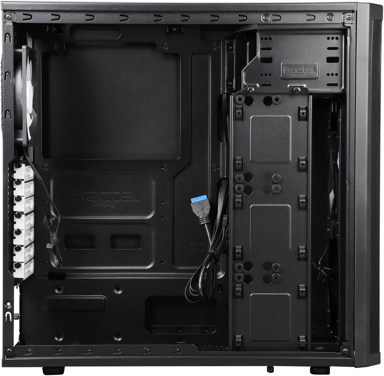 Alt view image 7 of 9 - Fractal Design Core 2300 Black Compact ATX Midtower Computer Case