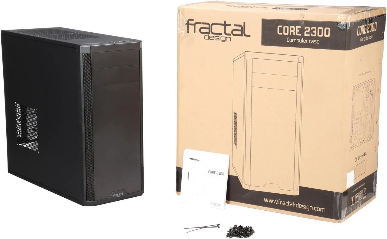 Alt view image 10 of 9 - Fractal Design Core 2300 Black Compact ATX Midtower Computer Case