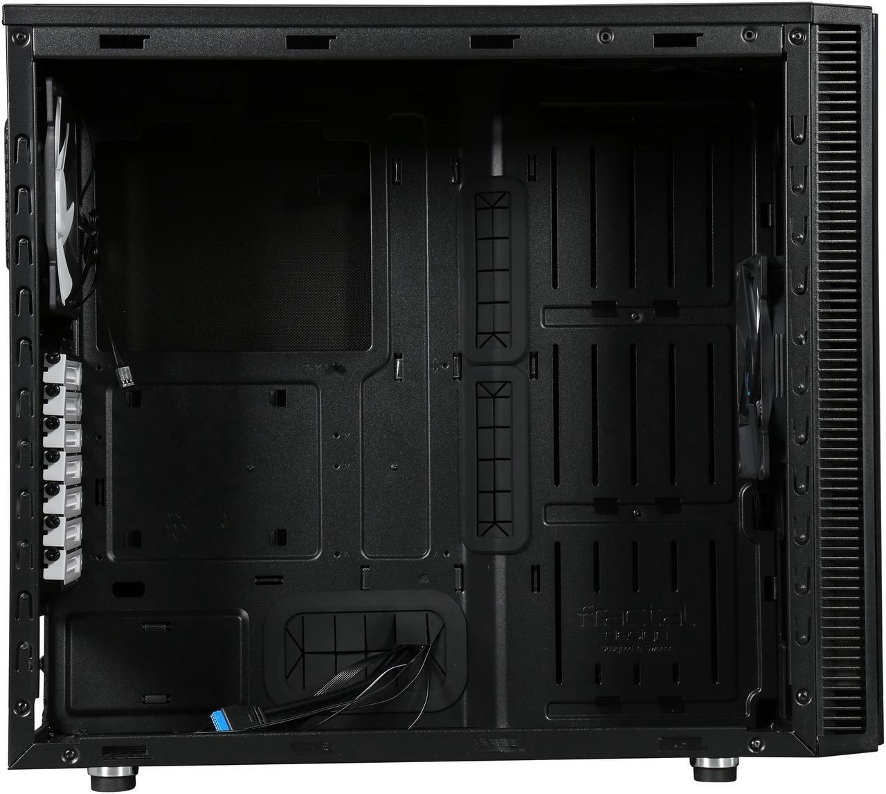 Alt view image 7 of 10 - Fractal Design Define S Black Silent ATX Midtower Computer Case