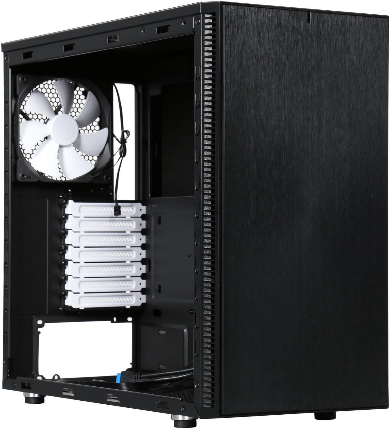 Alt view image 8 of 10 - Fractal Design Define S Black Silent ATX Midtower Computer Case