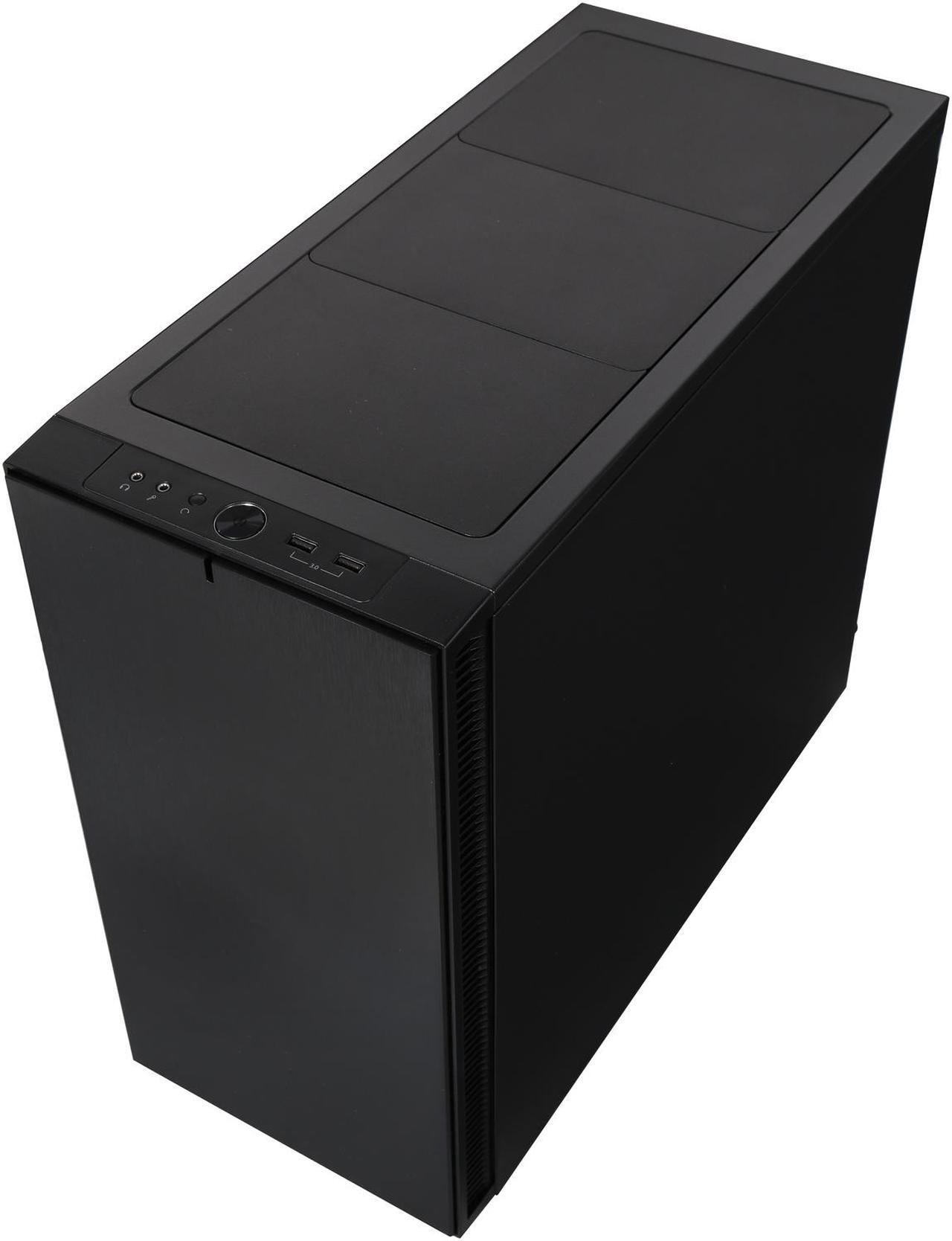 Alt view image 9 of 10 - Fractal Design Define S Black Silent ATX Midtower Computer Case