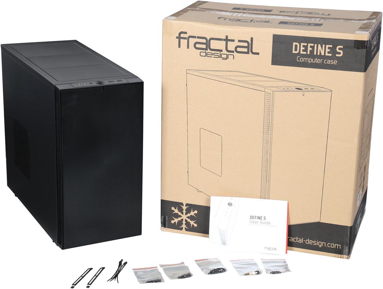 Alt view image 11 of 10 - Fractal Design Define S Black Silent ATX Midtower Computer Case