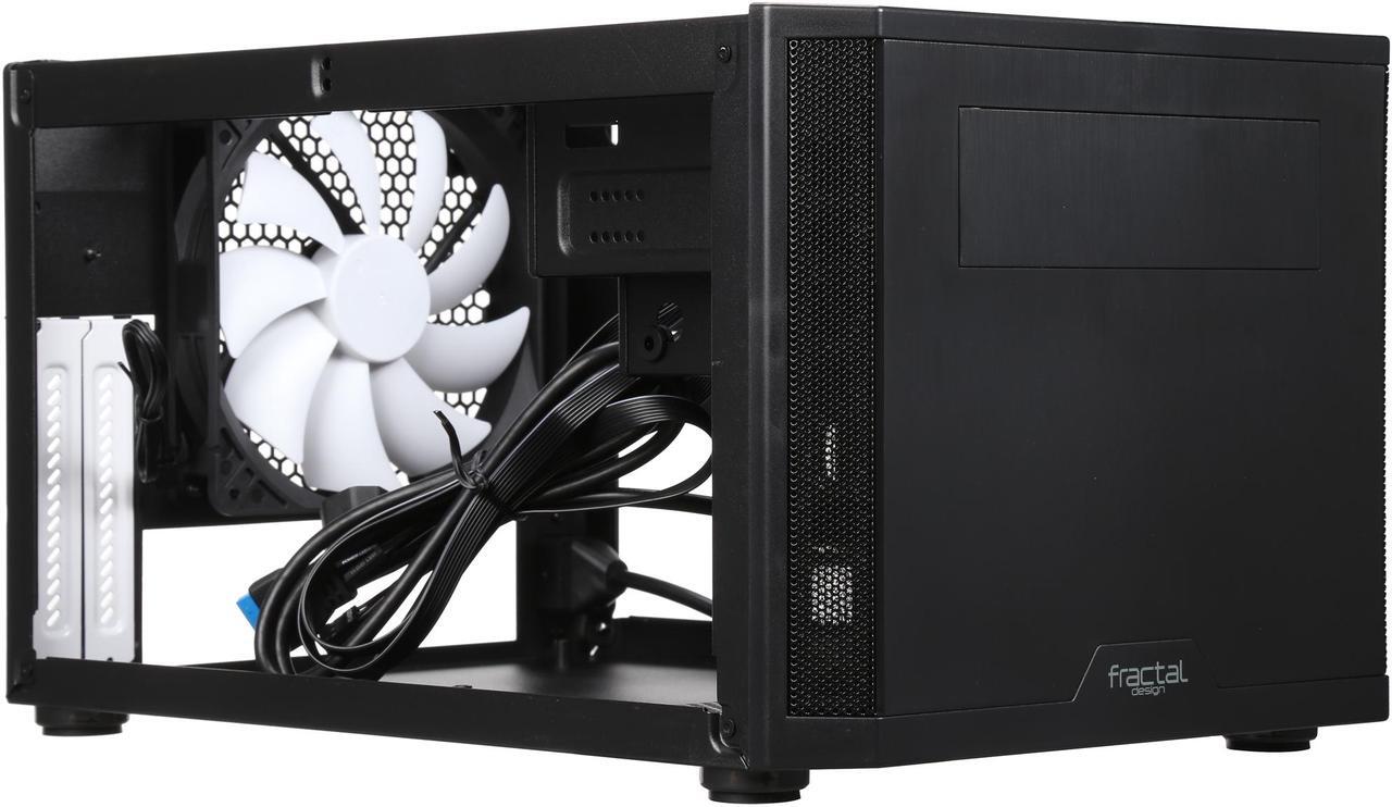 Alt view image 8 of 13 - Fractal Design Core 500 Black Mini-ITX Small Form Factor Computer Case