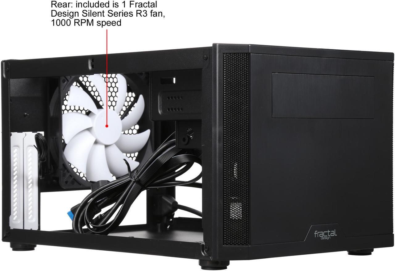 Alt view image 9 of 13 - Fractal Design Core 500 Black Mini-ITX Small Form Factor Computer Case