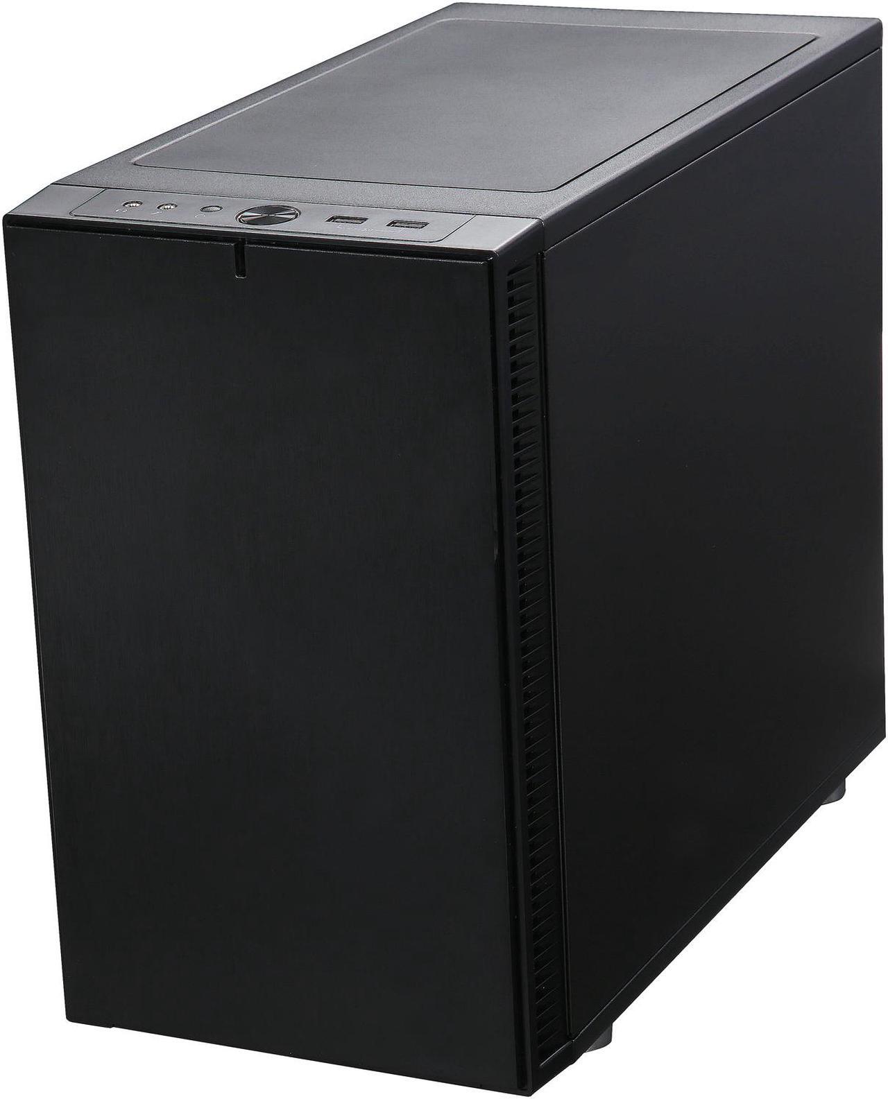Alt view image 4 of 15 - Fractal Design Define Nano S Black Silent Mini ITX Mini Tower Computer Case