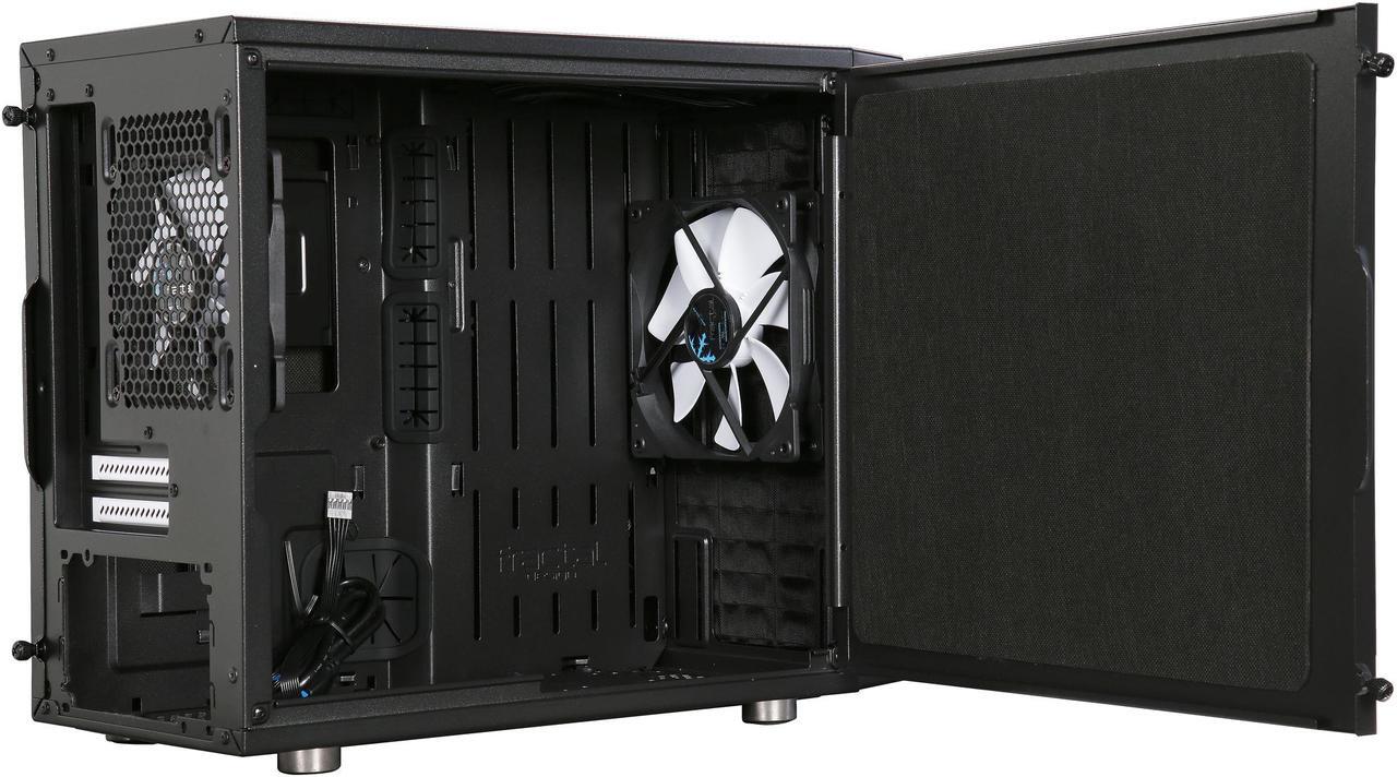Alt view image 6 of 15 - Fractal Design Define Nano S Black Silent Mini ITX Mini Tower Computer Case
