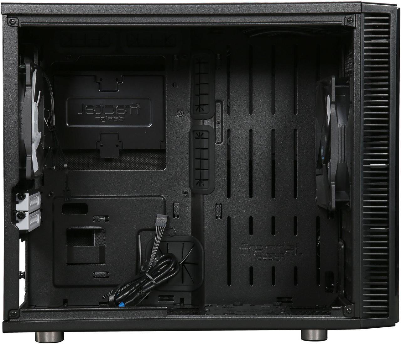 Alt view image 8 of 15 - Fractal Design Define Nano S Black Silent Mini ITX Mini Tower Computer Case
