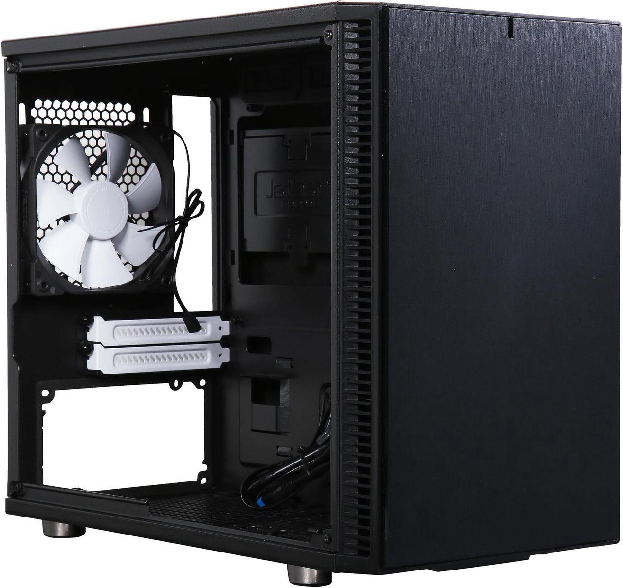 Alt view image 10 of 15 - Fractal Design Define Nano S Black Silent Mini ITX Mini Tower Computer Case