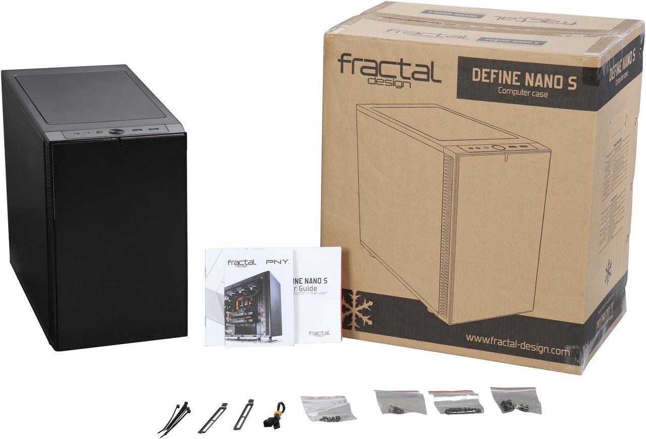 Alt view image 15 of 15 - Fractal Design Define Nano S Black Silent Mini ITX Mini Tower Computer Case