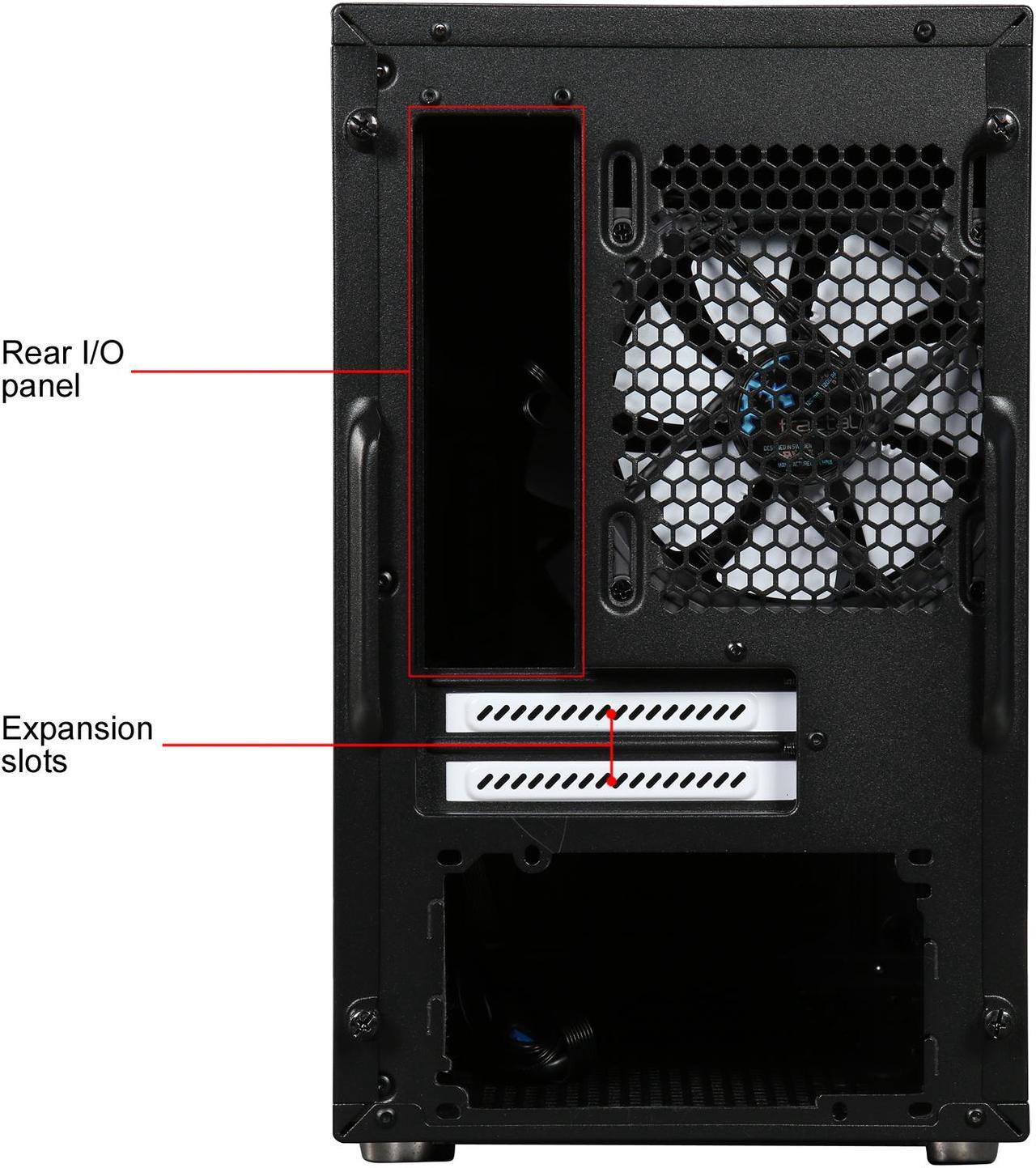 Alt view image 14 of 15 - Fractal Design Define Nano S Black Silent Mini ITX Mini Tower Computer Case