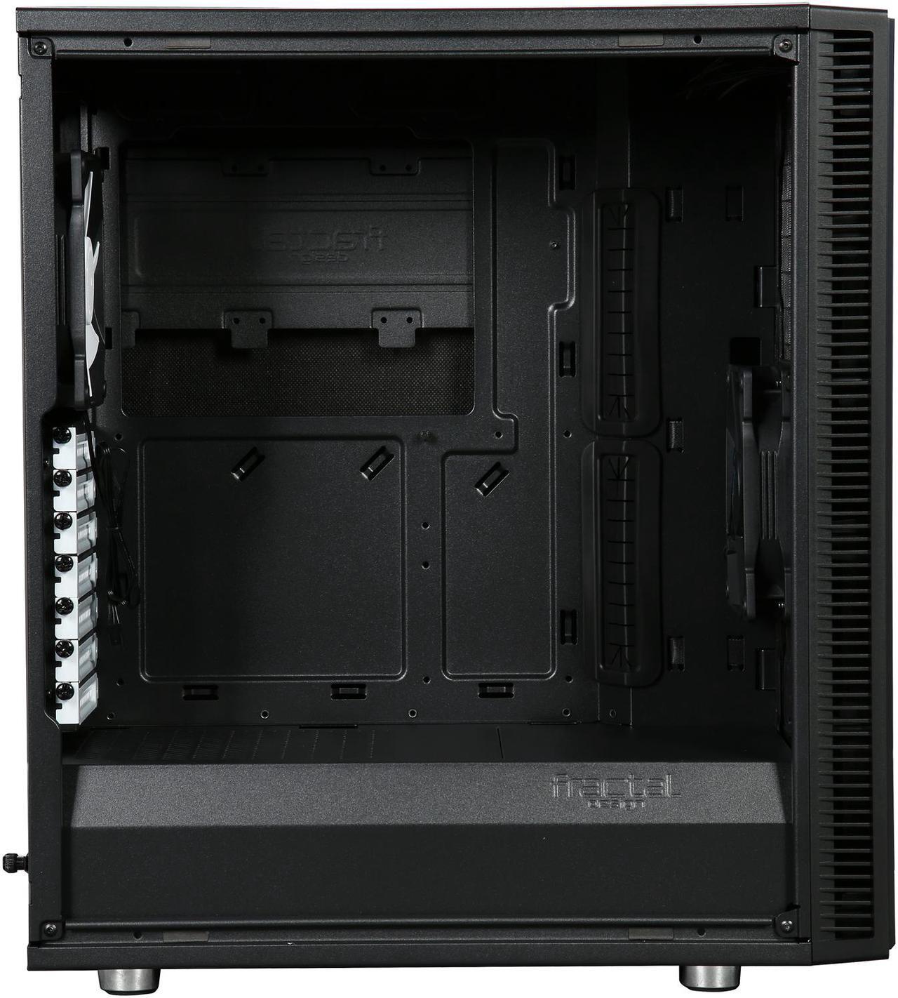 Alt view image 7 of 10 - Fractal Design Define C Black Window Silent Compact ATX Mid Tower Computer Case
