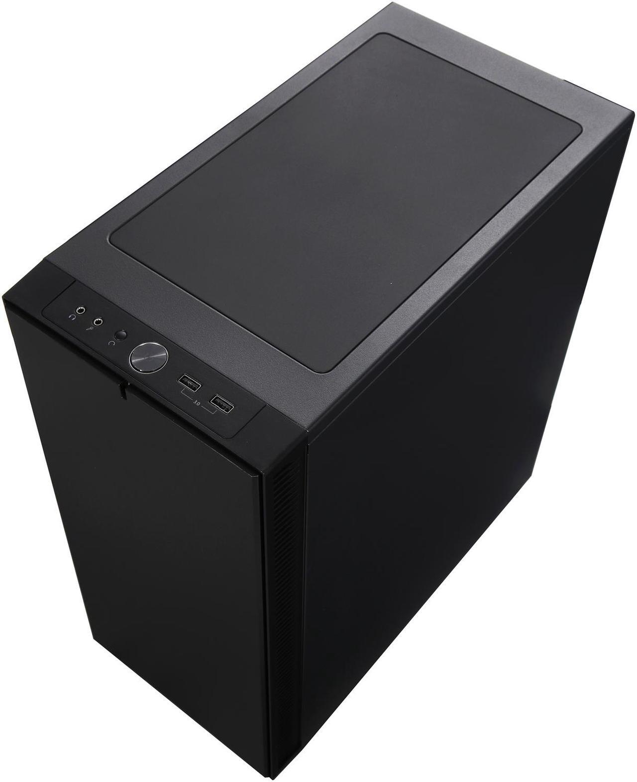 Alt view image 9 of 10 - Fractal Design Define C Black Window Silent Compact ATX Mid Tower Computer Case