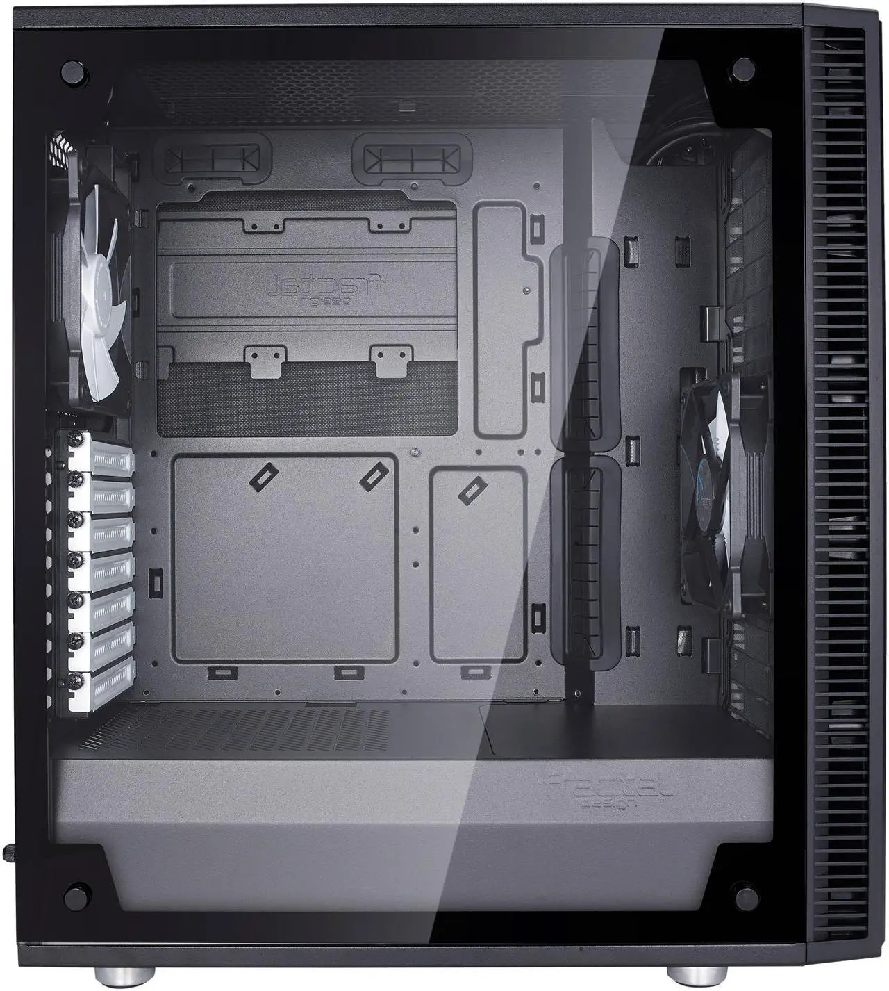 Alt view image 3 of 17 - Fractal Design Define C TG Black Tempered Glass Window Silent Compact ATX Mid Tower Computer Case