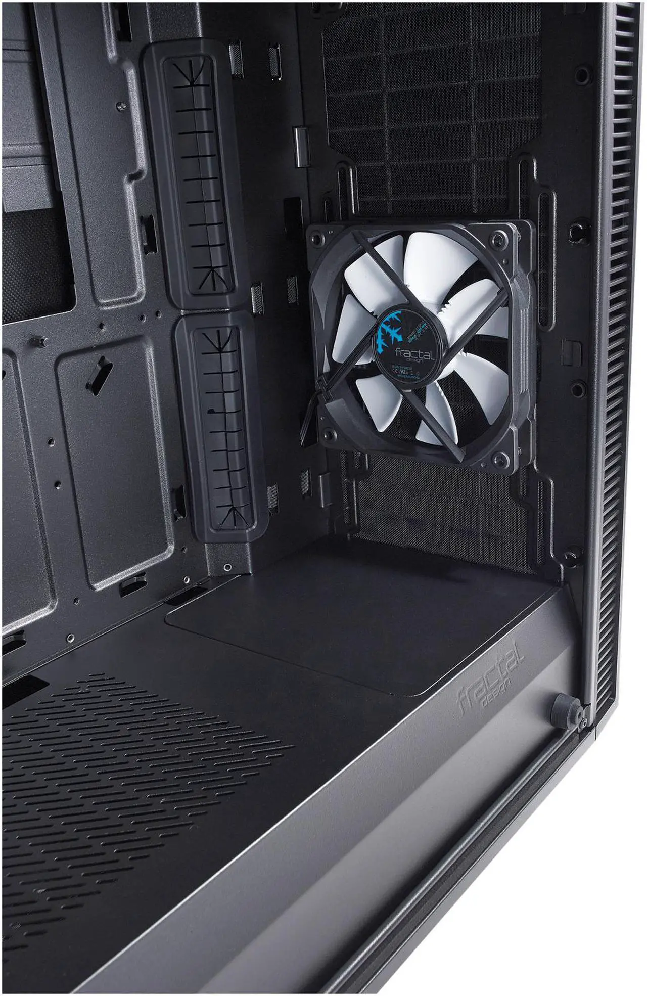 Alt view image 14 of 17 - Fractal Design Define C TG Black Tempered Glass Window Silent Compact ATX Mid Tower Computer Case