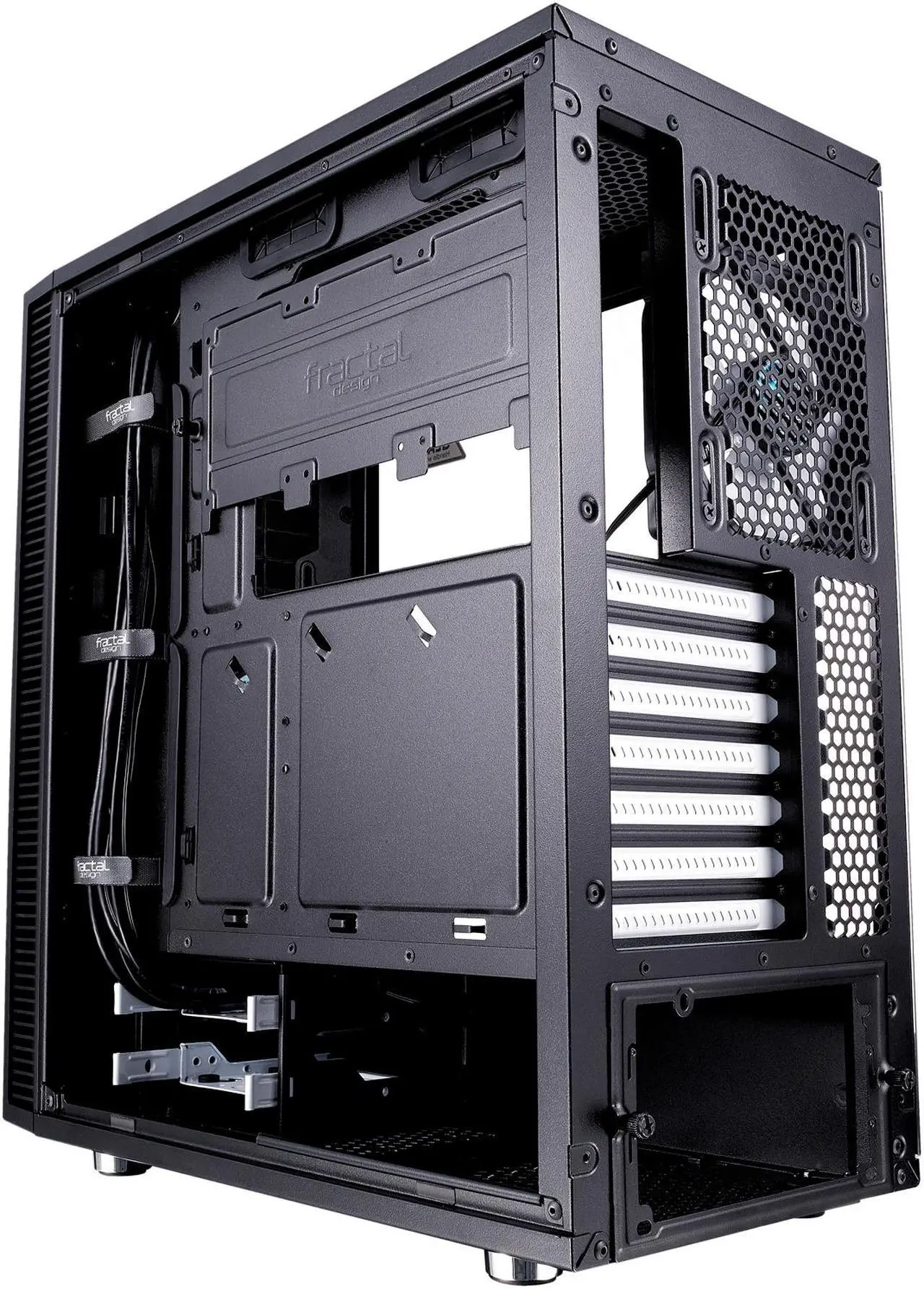 Alt view image 8 of 17 - Fractal Design Define C TG Black Tempered Glass Window Silent Compact ATX Mid Tower Computer Case