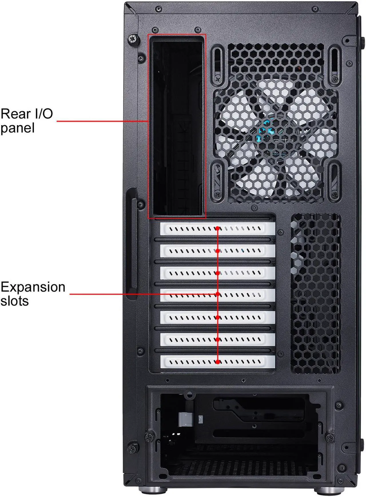 Alt view image 17 of 17 - Fractal Design Define C TG Black Tempered Glass Window Silent Compact ATX Mid Tower Computer Case