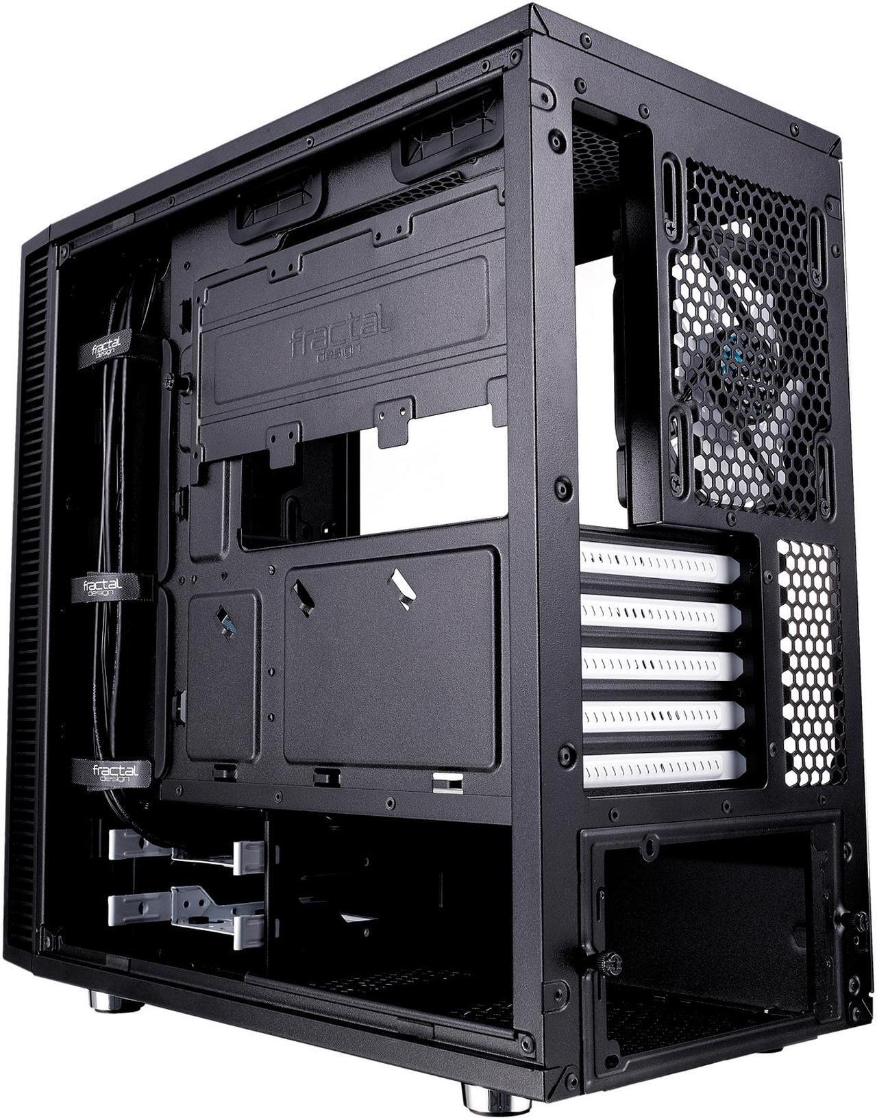 Alt view image 20 of 20 - Fractal Design Define Mini C TG Black Tempered Glass Window Silent Compact Micro ATX Mini Tower Computer Case
