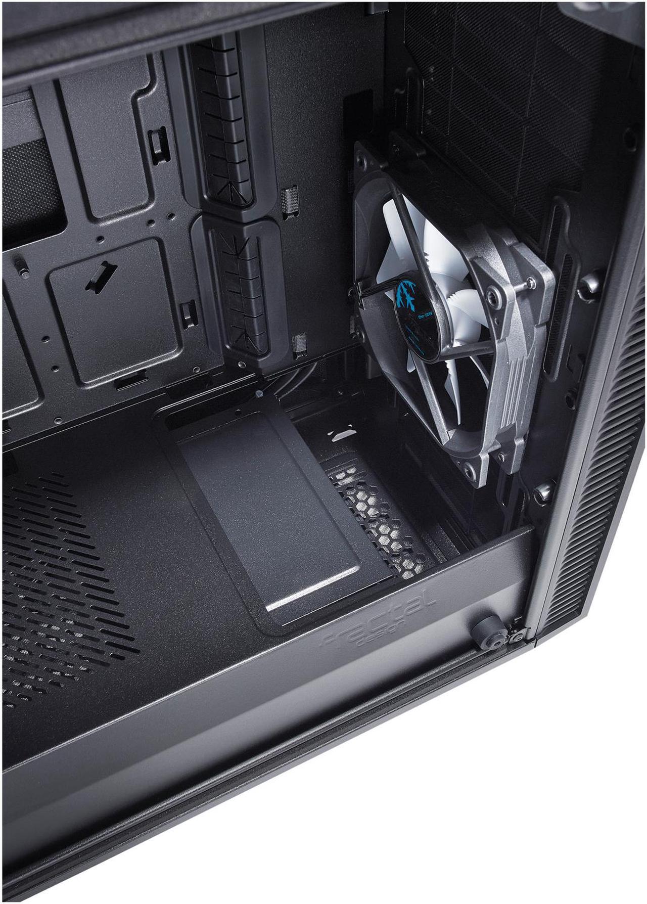 Alt view image 17 of 20 - Fractal Design Define Mini C TG Black Tempered Glass Window Silent Compact Micro ATX Mini Tower Computer Case