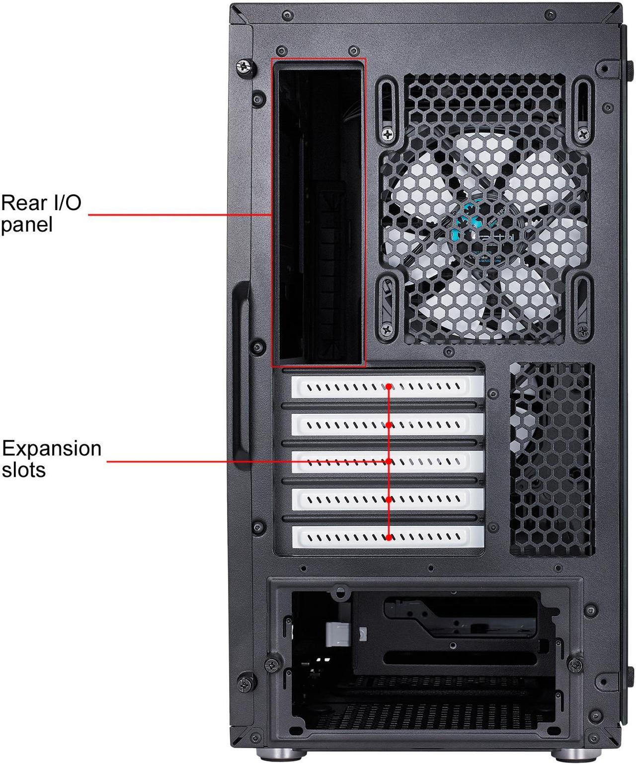Alt view image 19 of 20 - Fractal Design Define Mini C TG Black Tempered Glass Window Silent Compact Micro ATX Mini Tower Computer Case