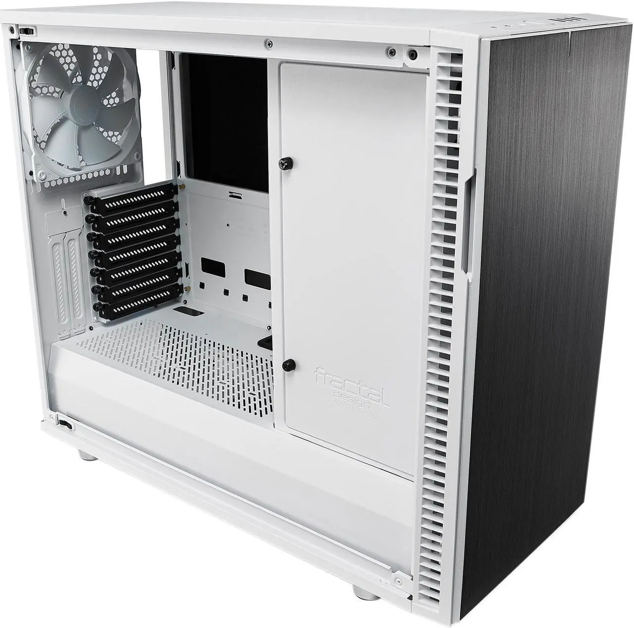Alt view image 10 of 20 - Fractal Design Define R6 White Brushed Aluminum/Steel ATX Silent Modular Mid Tower Computer Case