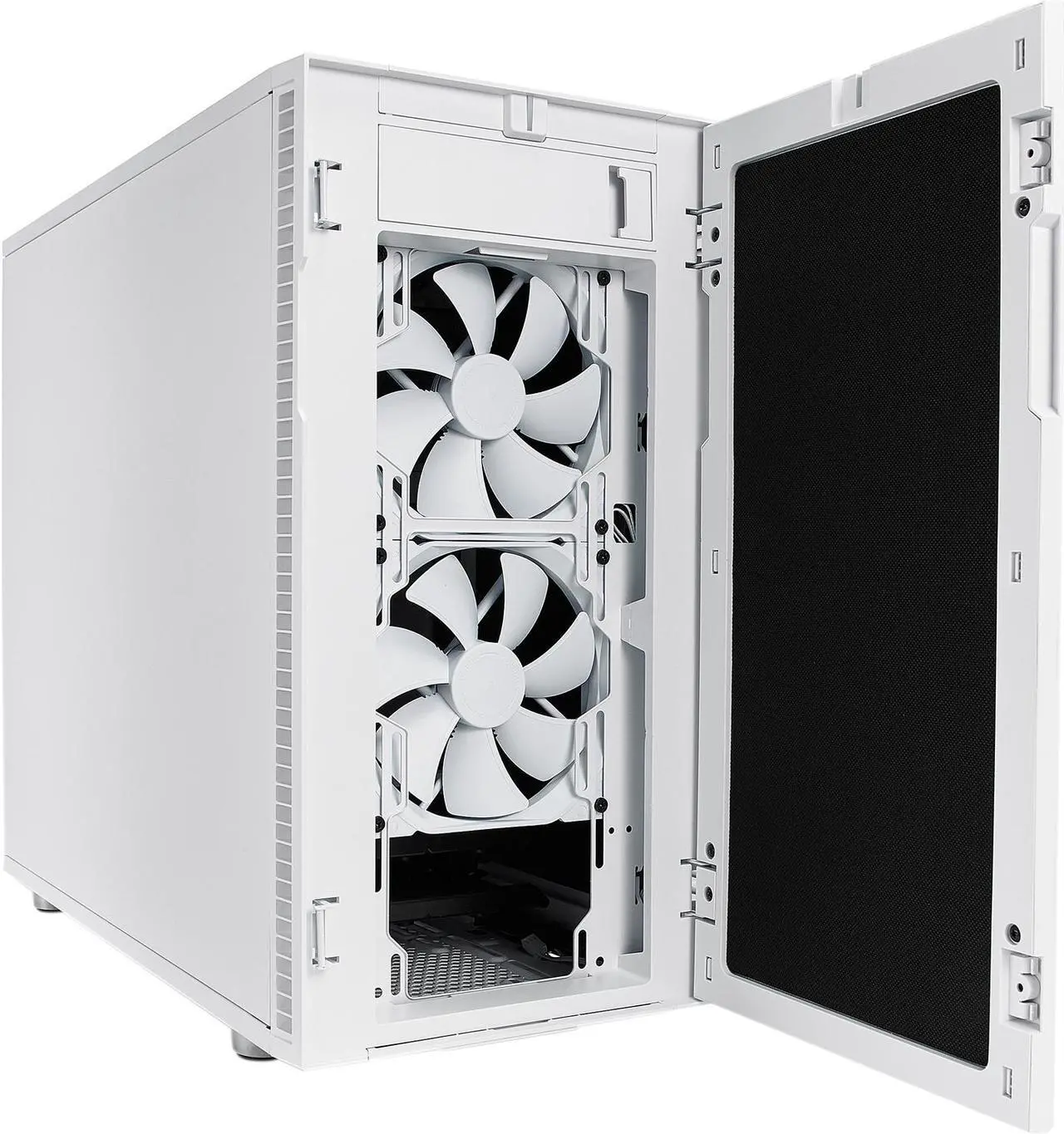 Alt view image 11 of 20 - Fractal Design Define R6 White Brushed Aluminum/Steel ATX Silent Modular Mid Tower Computer Case