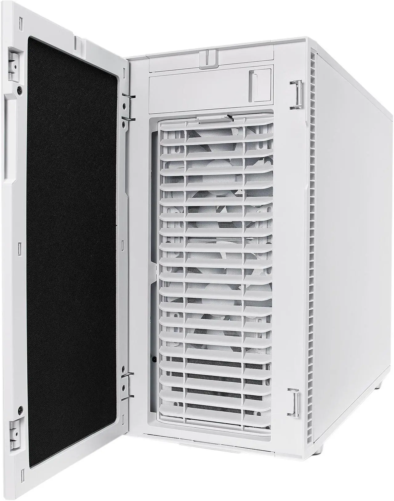 Alt view image 13 of 20 - Fractal Design Define R6 White Brushed Aluminum/Steel ATX Silent Modular Mid Tower Computer Case
