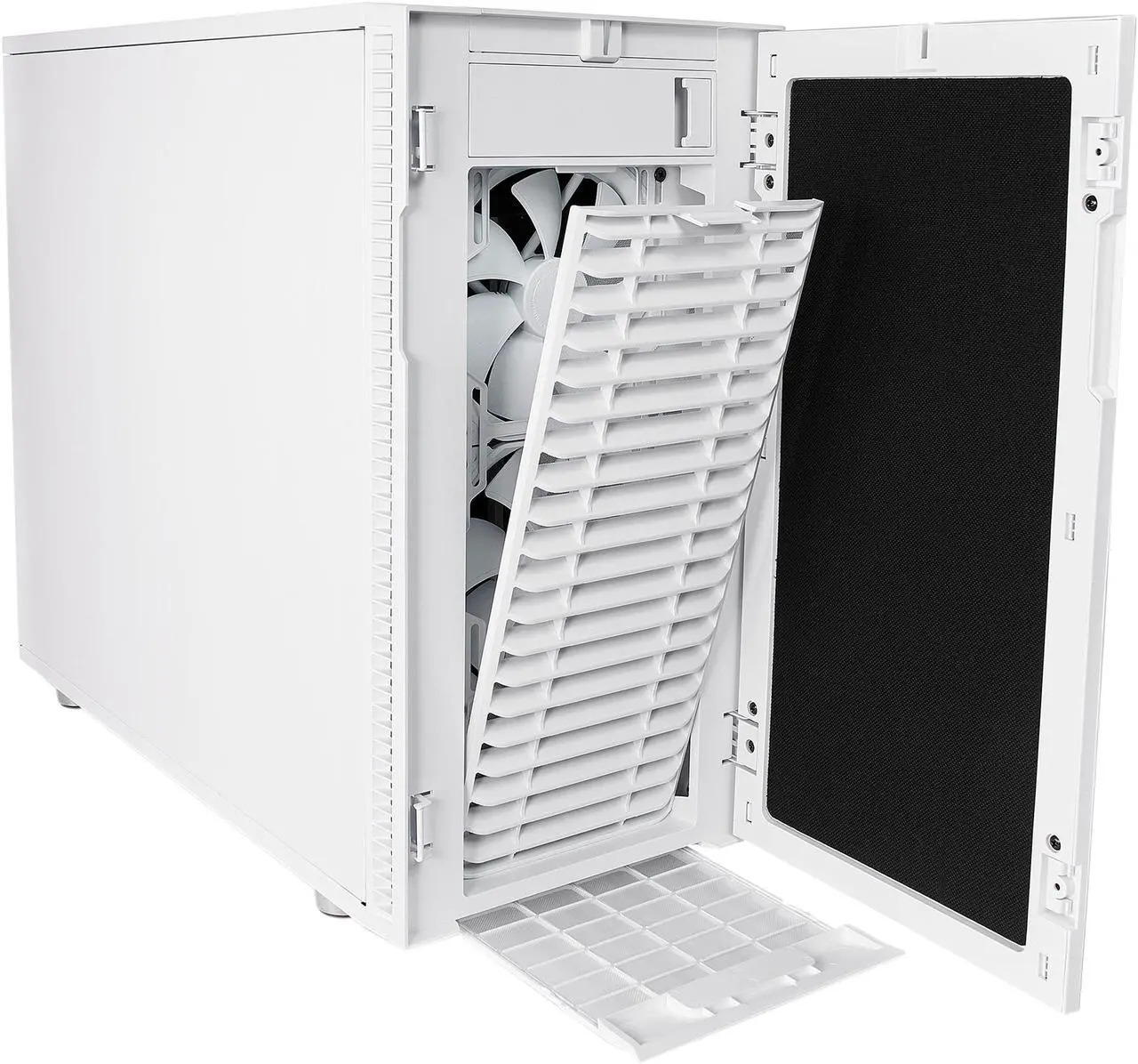 Alt view image 19 of 20 - Fractal Design Define R6 White Brushed Aluminum/Steel ATX Silent Modular Mid Tower Computer Case