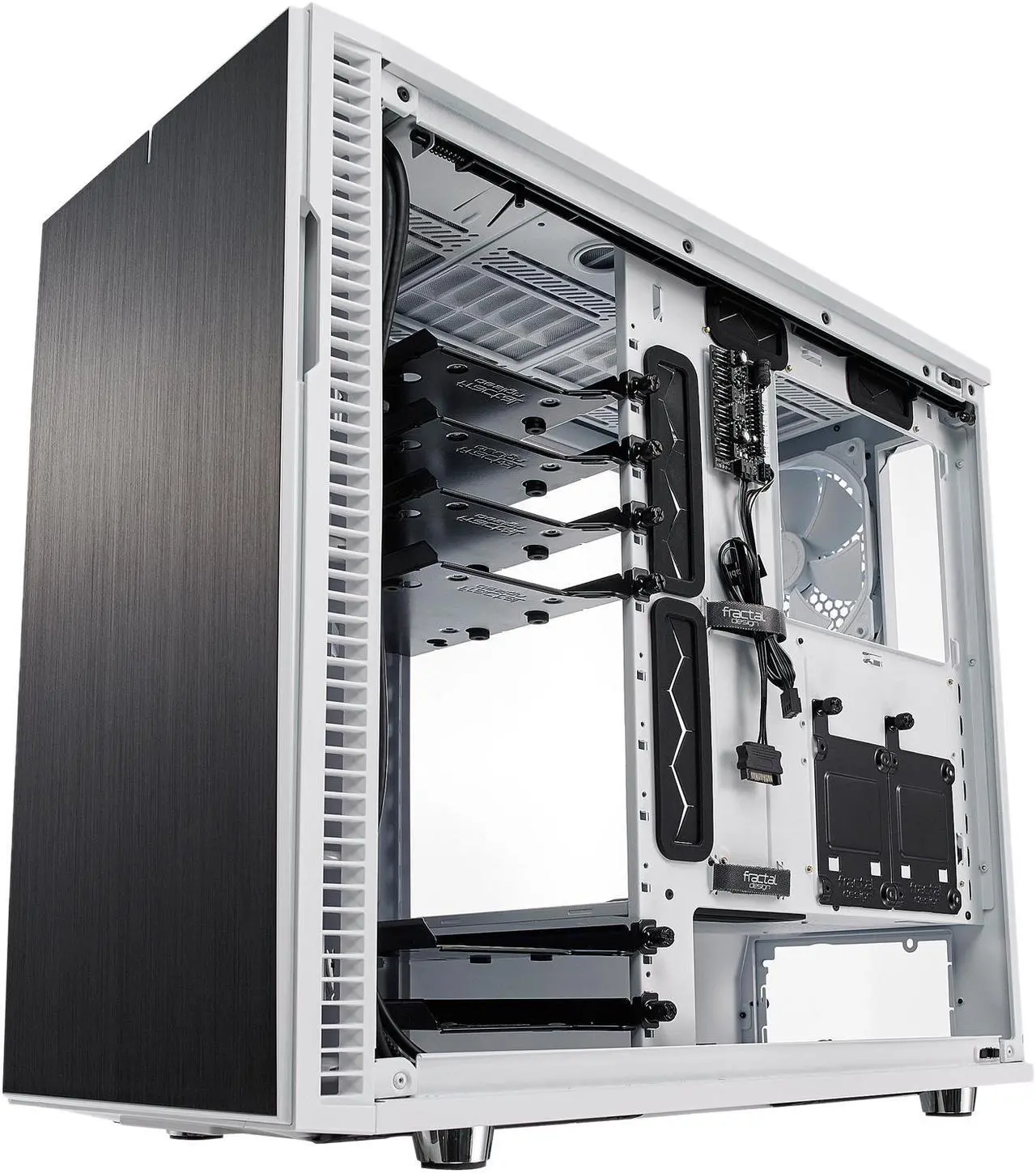 Alt view image 6 of 20 - Fractal Design Define R6 White Brushed Aluminum/Steel ATX Silent Modular Mid Tower Computer Case