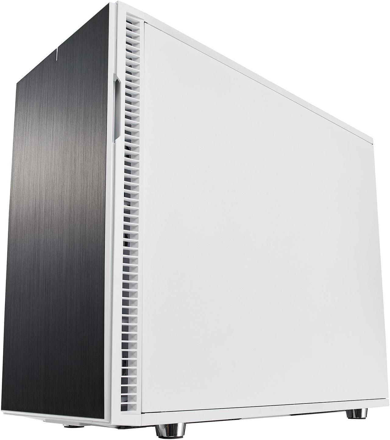 Alt view image 3 of 20 - Fractal Design Define R6 USB-C White Brushed Aluminum/Steel ATX Silent Modular Mid Tower Computer Case