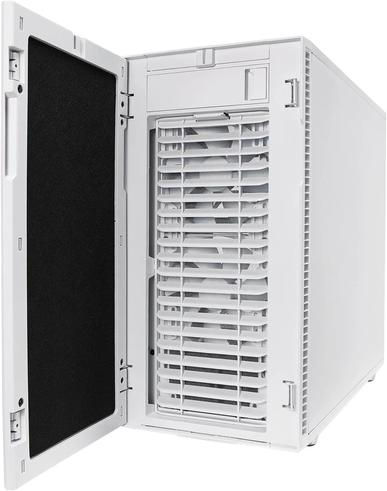 Alt view image 15 of 20 - Fractal Design Define R6 USB-C White Brushed Aluminum/Steel ATX Silent Modular Mid Tower Computer Case