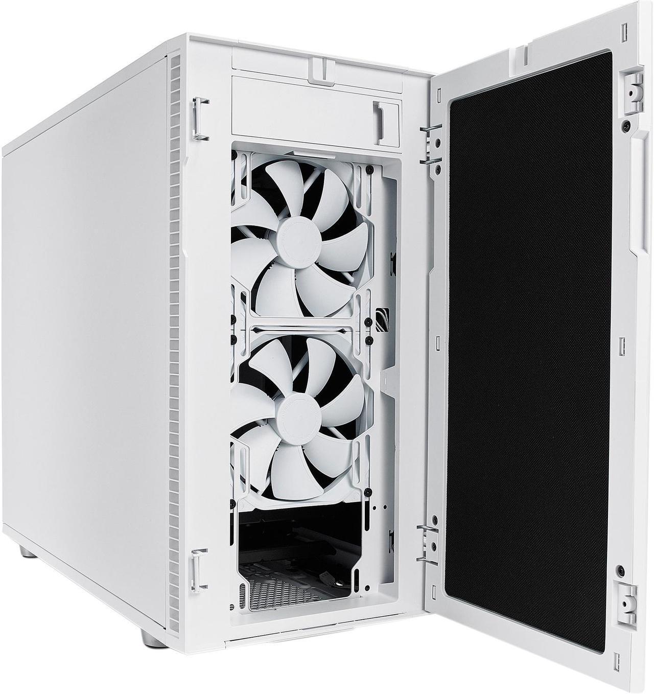 Alt view image 17 of 20 - Fractal Design Define R6 USB-C White Brushed Aluminum/Steel ATX Silent Modular Mid Tower Computer Case