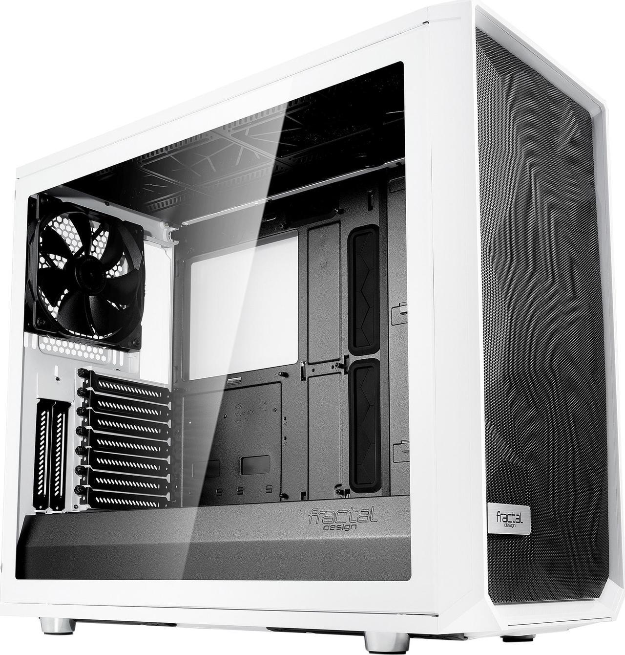 Fractal Design Meshify S2 White ATX Modular High-Airflow Tempered Glass Window Mid Tower Computer Case