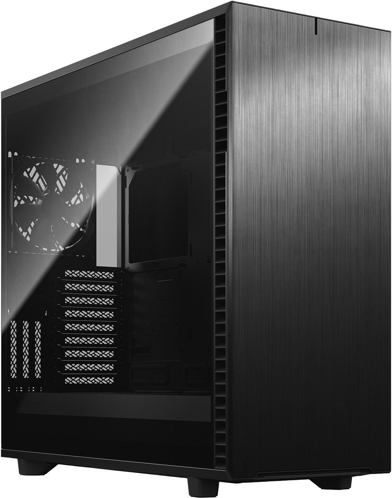 Fractal Design Define 7 XL Black Brushed Aluminum / Steel E-ATX Silent Modular Dark Tinted Tempered Glass Window Full Tower Computer Case