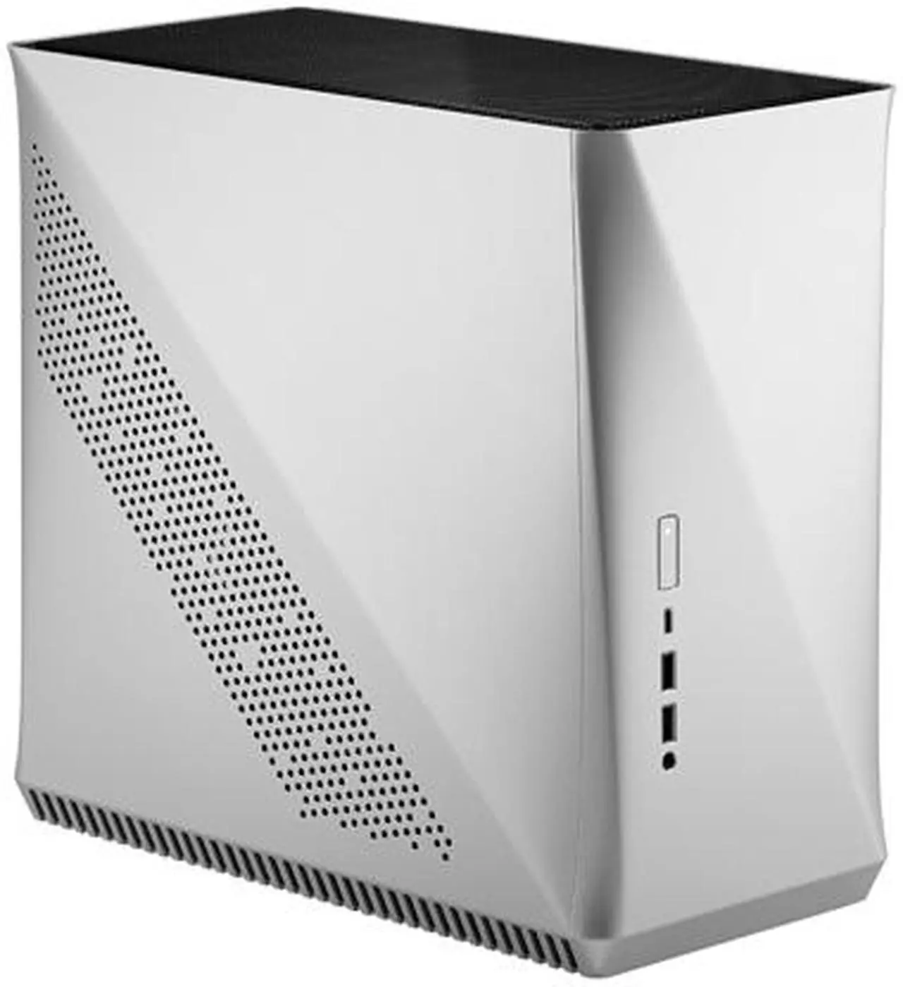Alt view image 13 of 20 - Fractal Design Era ITX Silver Anodized Aluminum/Steel Mini-ITX Compact Modular Small Form Factor Computer Case with White Oak Top Panel