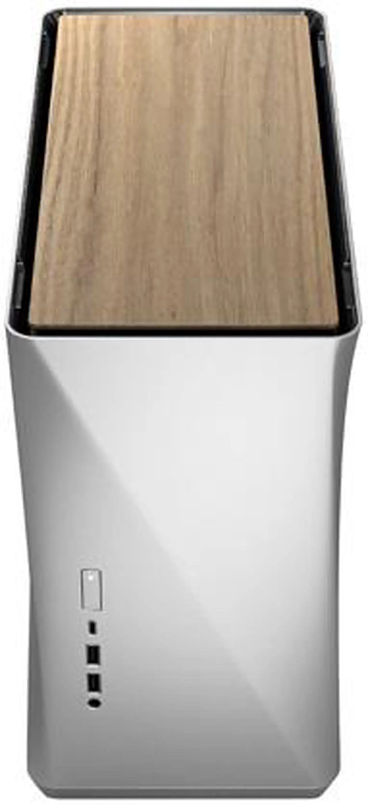 Alt view image 4 of 20 - Fractal Design Era ITX Silver Anodized Aluminum/Steel Mini-ITX Compact Modular Small Form Factor Computer Case with White Oak Top Panel