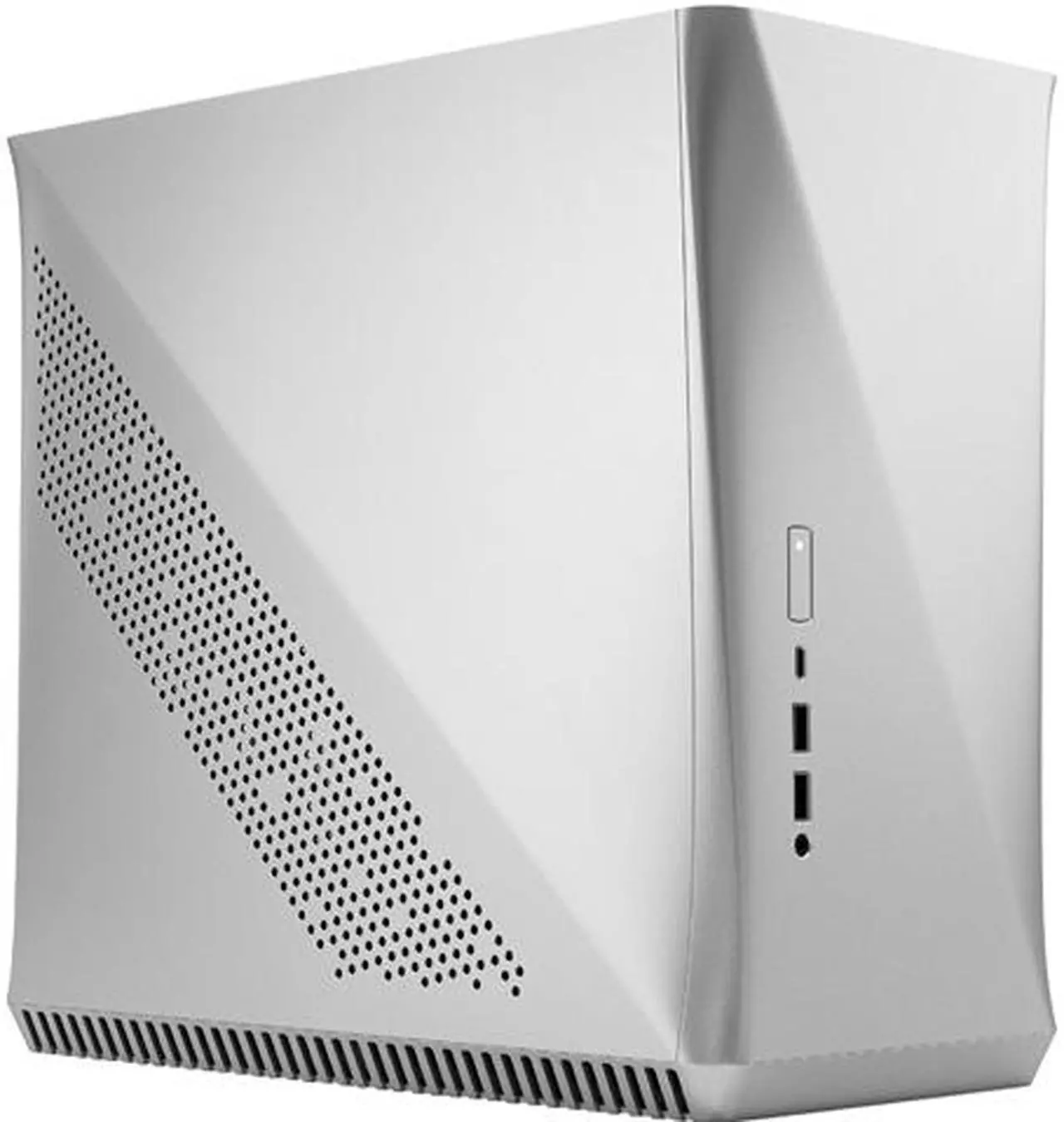 Main image of Fractal Design Era ITX Silver Anodized Aluminum/Steel Mini-ITX Compact Modular Small Form Factor Computer Case with White Oak Top Panel