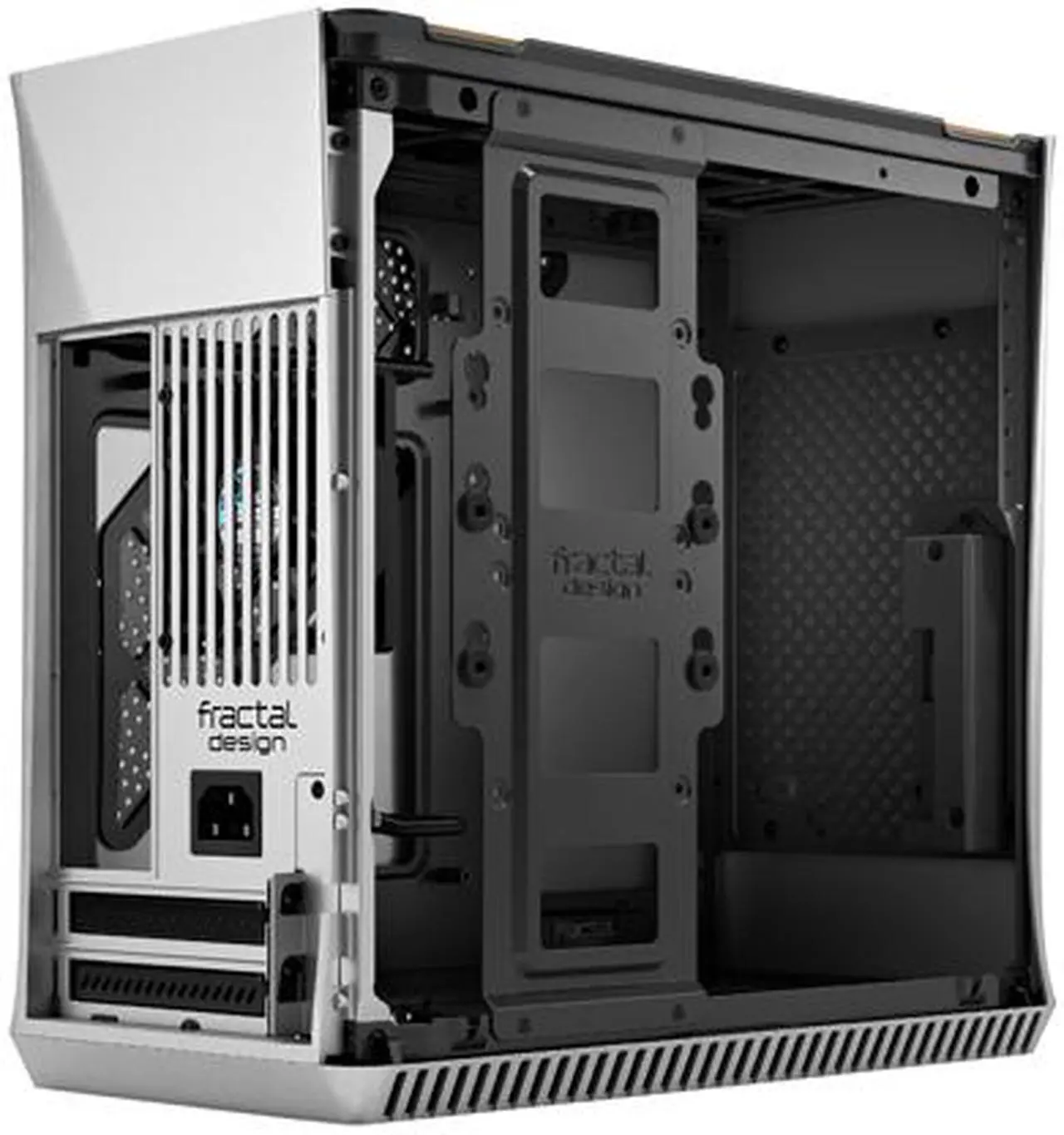 Alt view image 17 of 20 - Fractal Design Era ITX Silver Anodized Aluminum/Steel Mini-ITX Compact Modular Small Form Factor Computer Case with White Oak Top Panel
