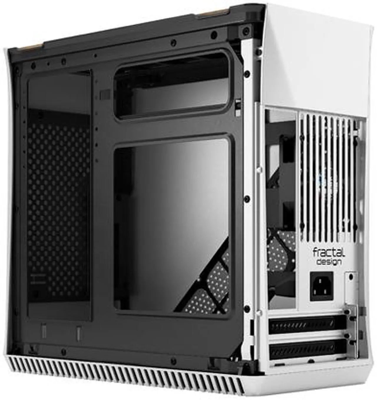 Alt view image 19 of 20 - Fractal Design Era ITX Silver Anodized Aluminum/Steel Mini-ITX Compact Modular Small Form Factor Computer Case with White Oak Top Panel