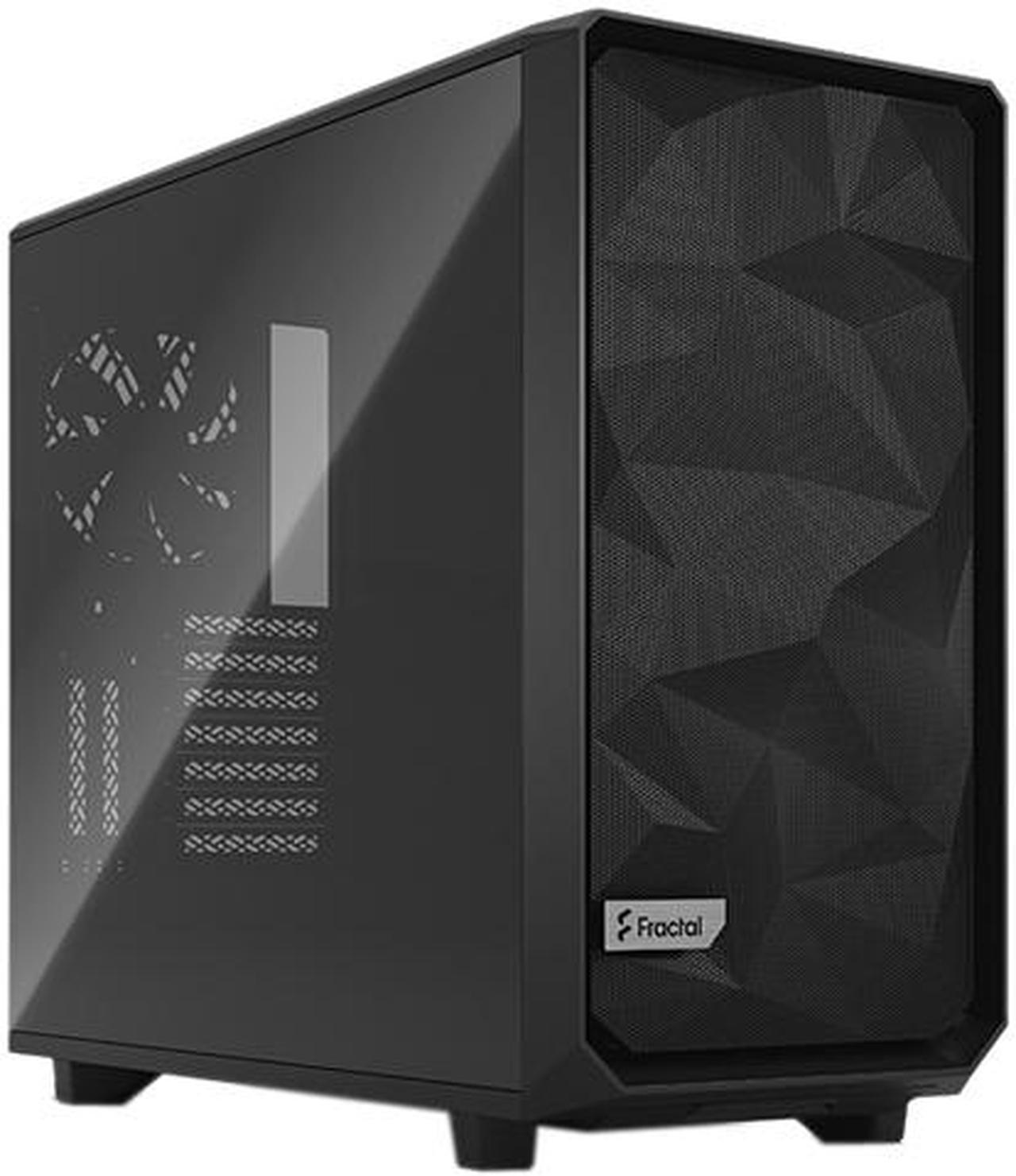 Fractal Design Meshify 2 Black ATX Flexible Dark Tinted Tempered Glass Window Mid Tower Computer Case