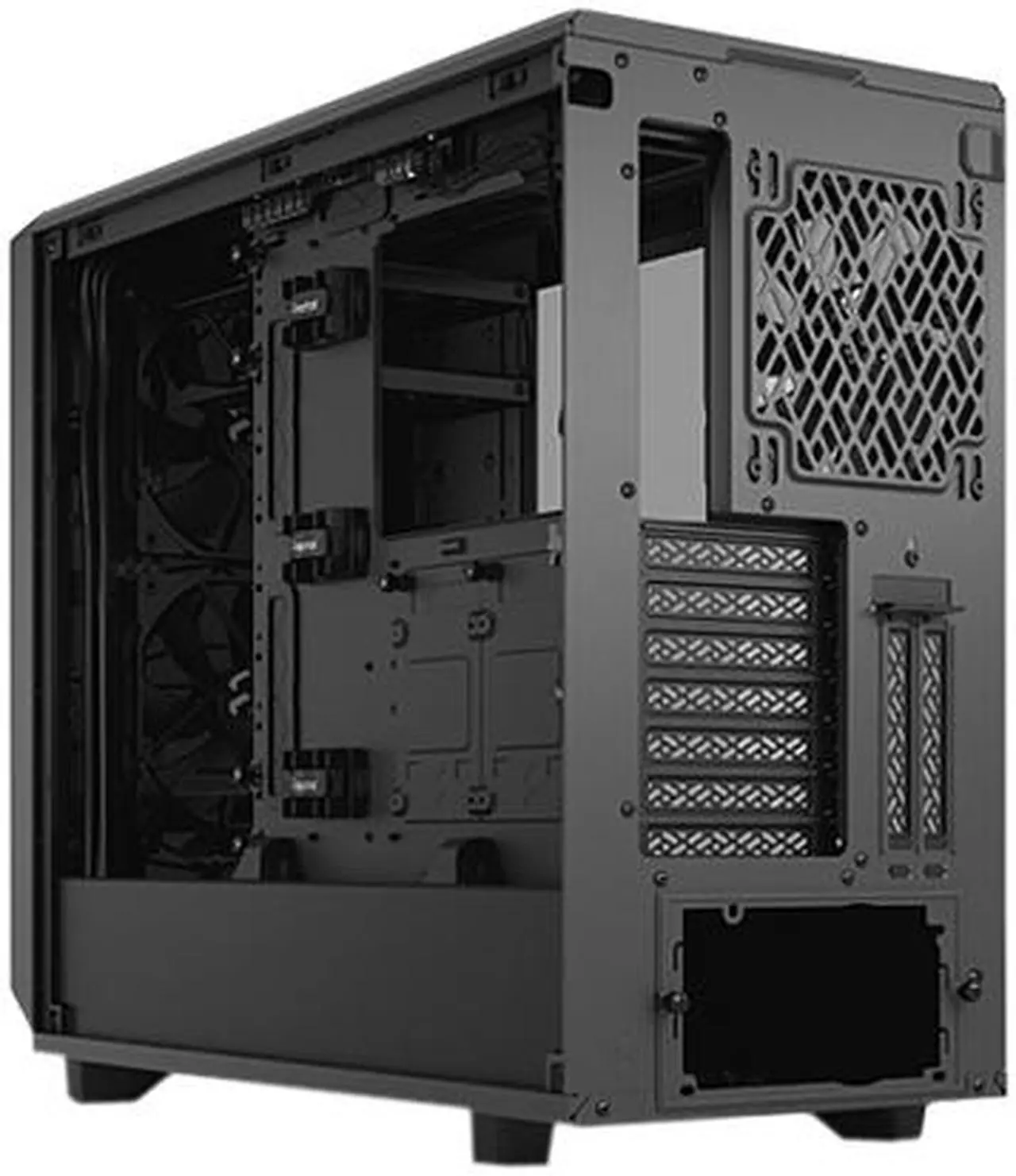 Alt view image 8 of 19 - Fractal Design Meshify 2 Gray ATX Flexible Light Tinted Tempered Glass Window Mid Tower Computer Case