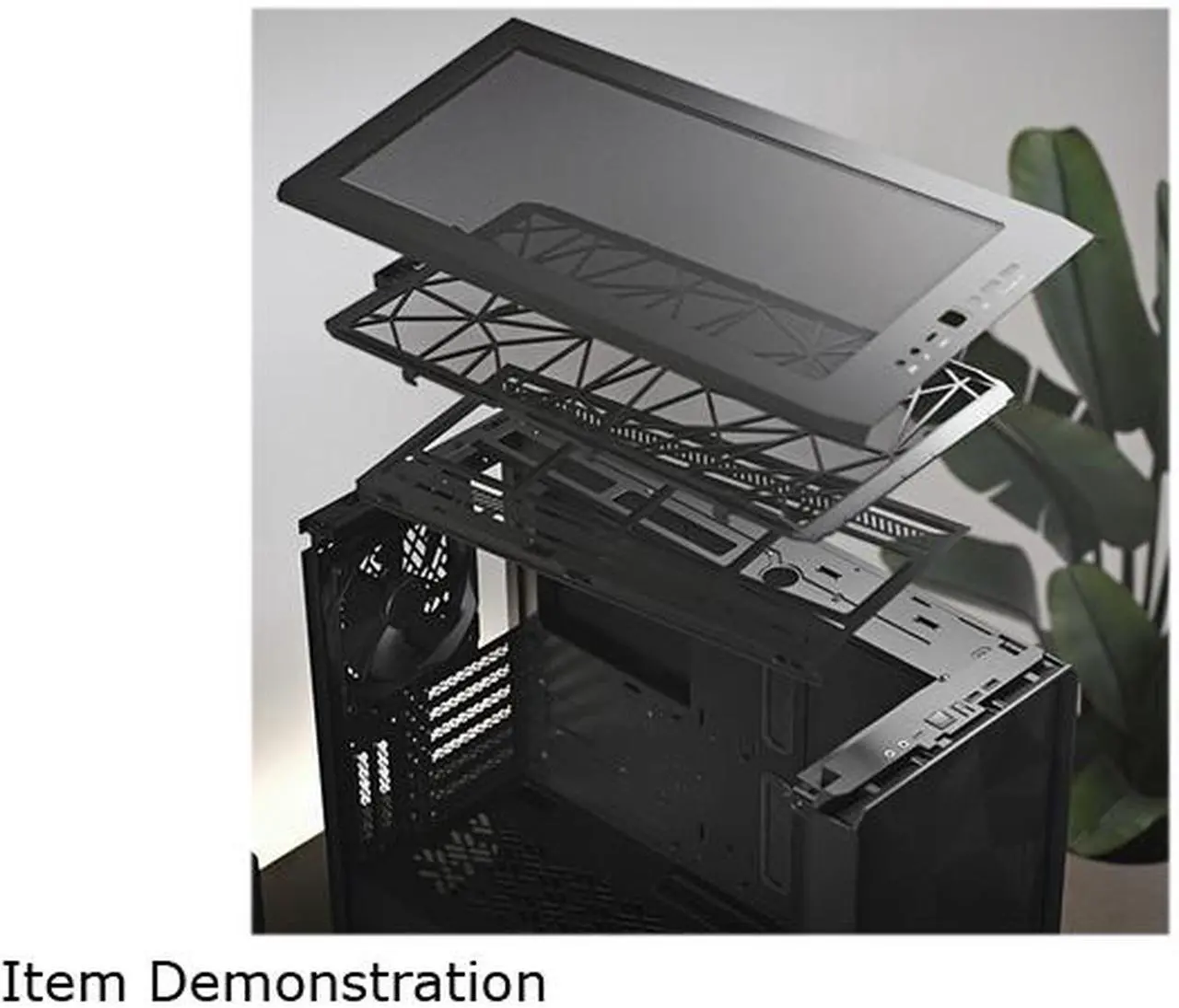 Alt view image 10 of 19 - Fractal Design Meshify 2 Gray ATX Flexible Light Tinted Tempered Glass Window Mid Tower Computer Case