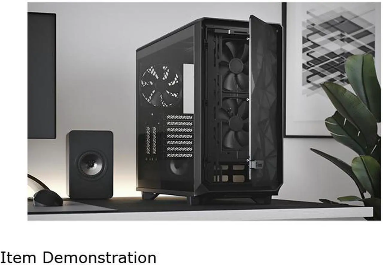 Alt view image 15 of 19 - Fractal Design Meshify 2 Gray ATX Flexible Light Tinted Tempered Glass Window Mid Tower Computer Case