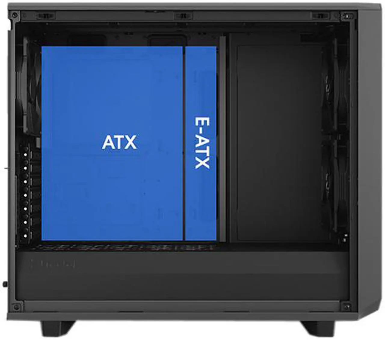 Alt view image 5 of 19 - Fractal Design Meshify 2 Gray ATX Flexible Light Tinted Tempered Glass Window Mid Tower Computer Case