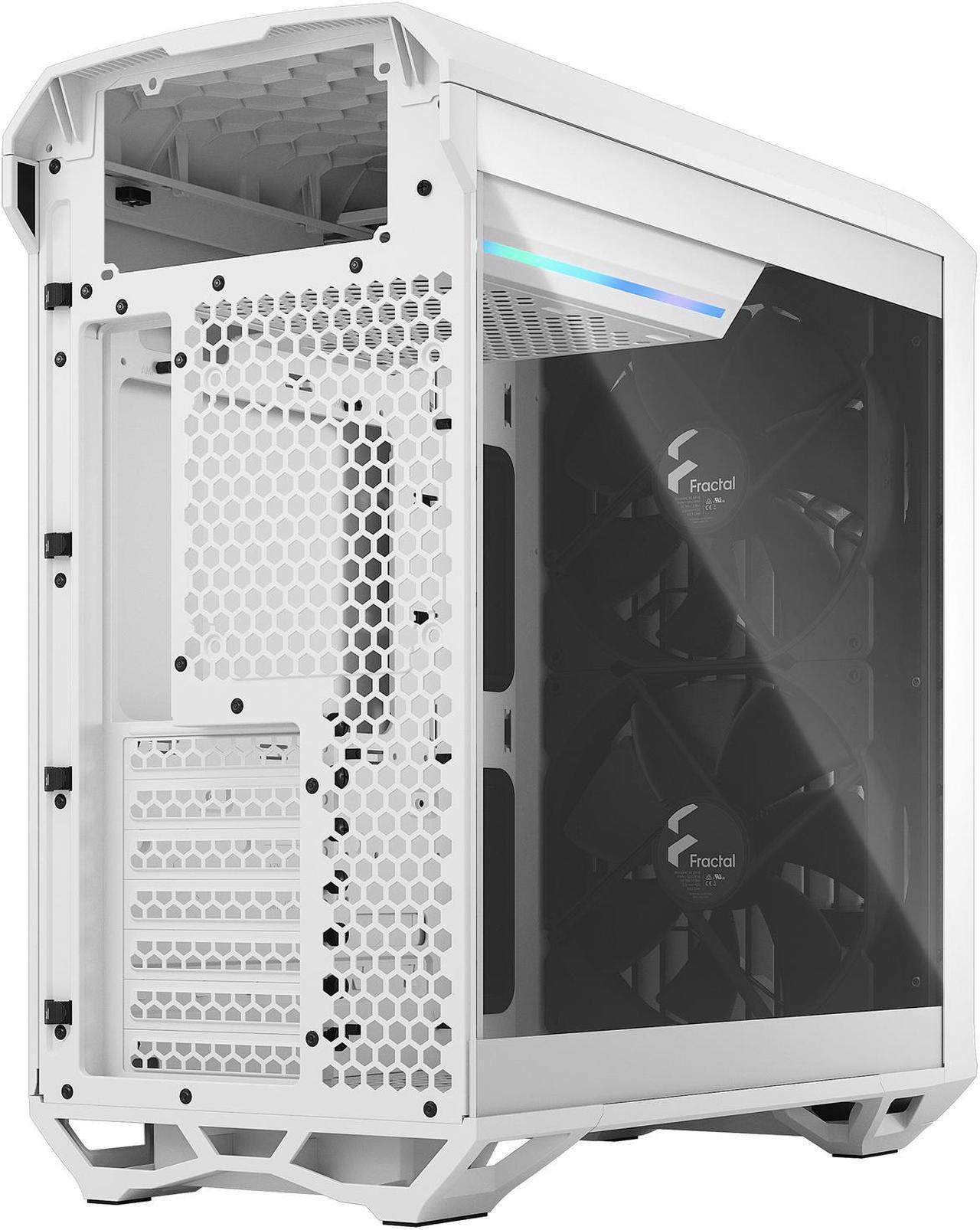 Alt view image 15 of 19 - Fractal Design Torrent Compact White Steel / Tempered Glass ATX Mid Tower Computer Case ATX Power Supply