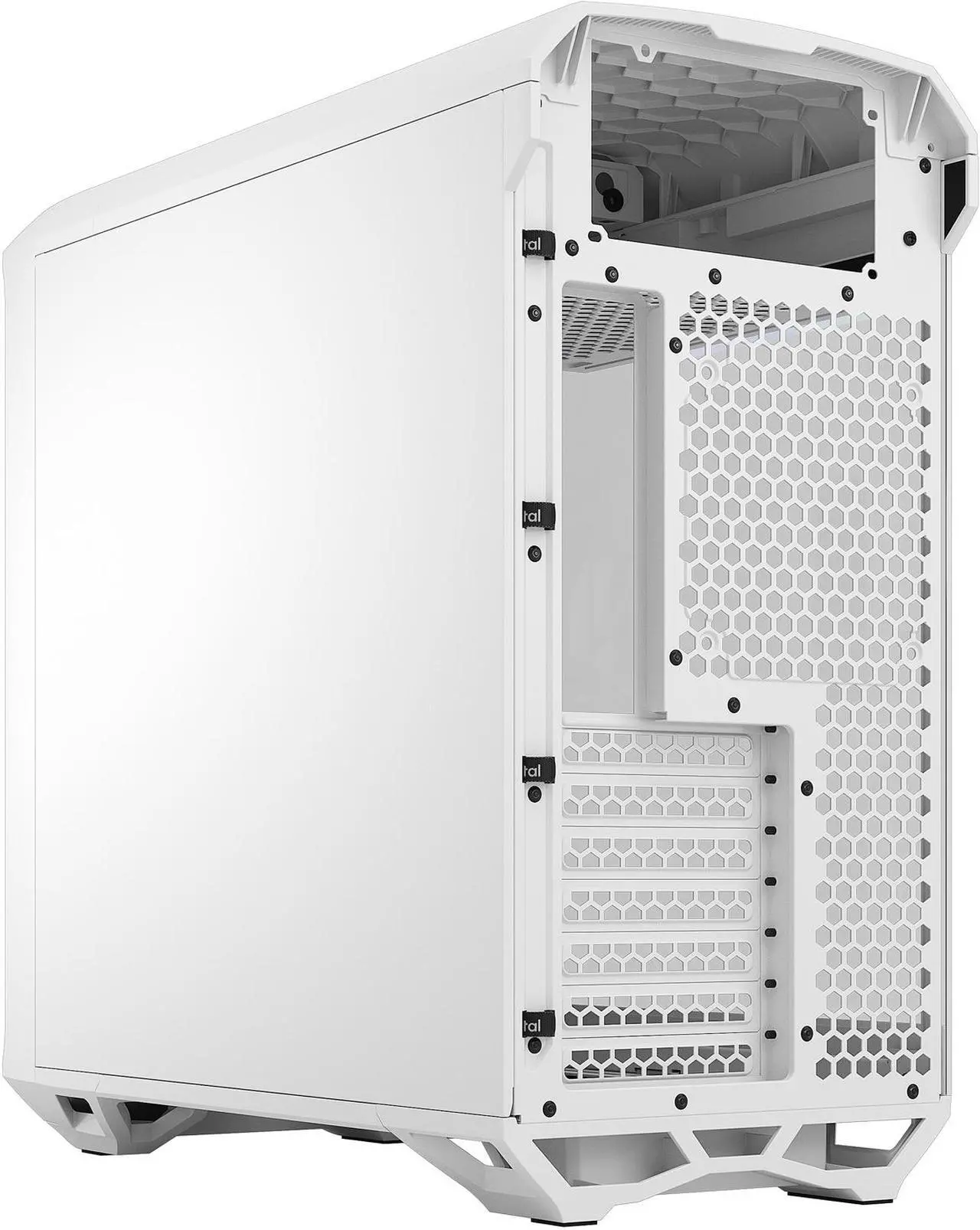 Alt view image 17 of 19 - Fractal Design Torrent Compact White Steel / Tempered Glass ATX Mid Tower Computer Case ATX Power Supply