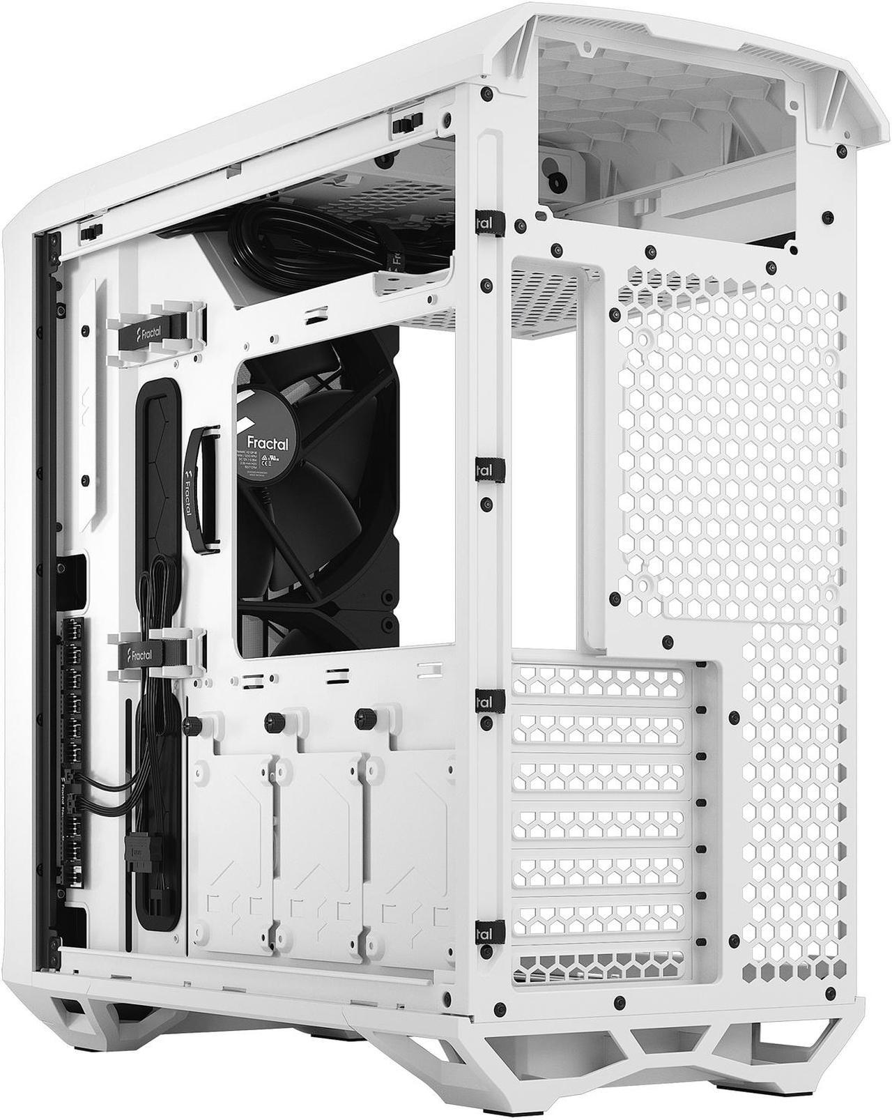 Alt view image 18 of 19 - Fractal Design Torrent Compact White Steel / Tempered Glass ATX Mid Tower Computer Case ATX Power Supply